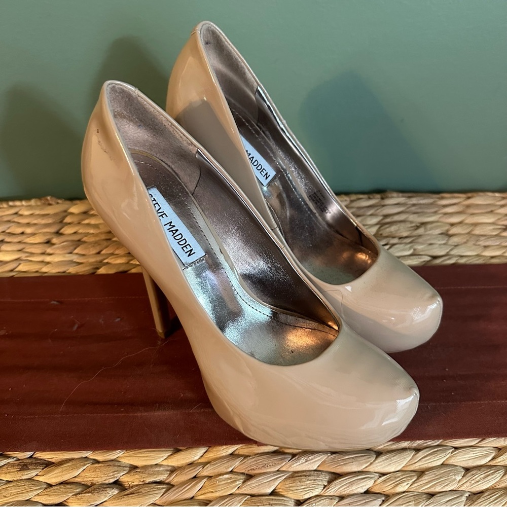 Steve Madden P-Kory Nude Platform Heels